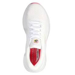 Walking*Skechers Women's , GO WALK Distance Walker - Morning Sunset Walking Shoe White/Coral