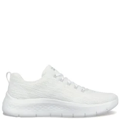 Walking*Skechers Women's , GO WALK FLEX - Striking Look Walking Shoe White/Silver