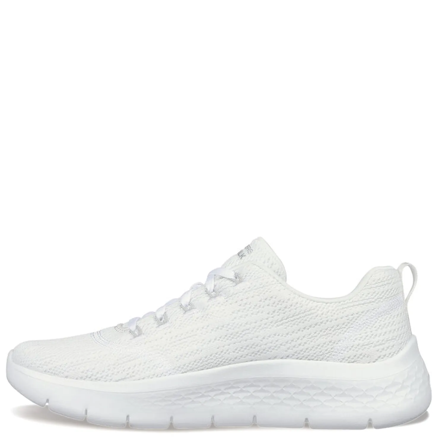 Walking*Skechers Women's , GO WALK FLEX - Striking Look Walking Shoe White/Silver