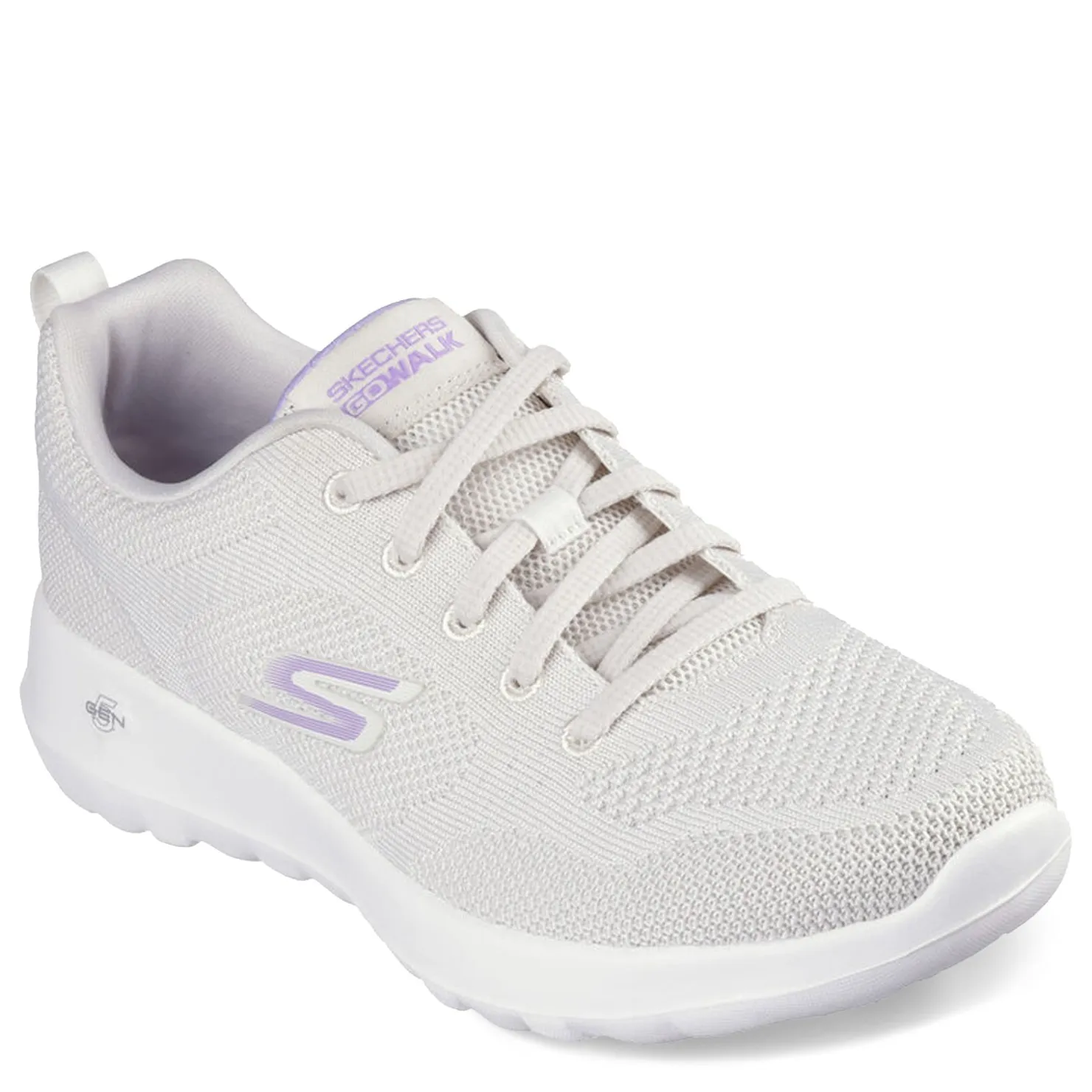 Walking*Skechers Women's , GO WALK Joy - Violet Walking Shoe Natural/Purple