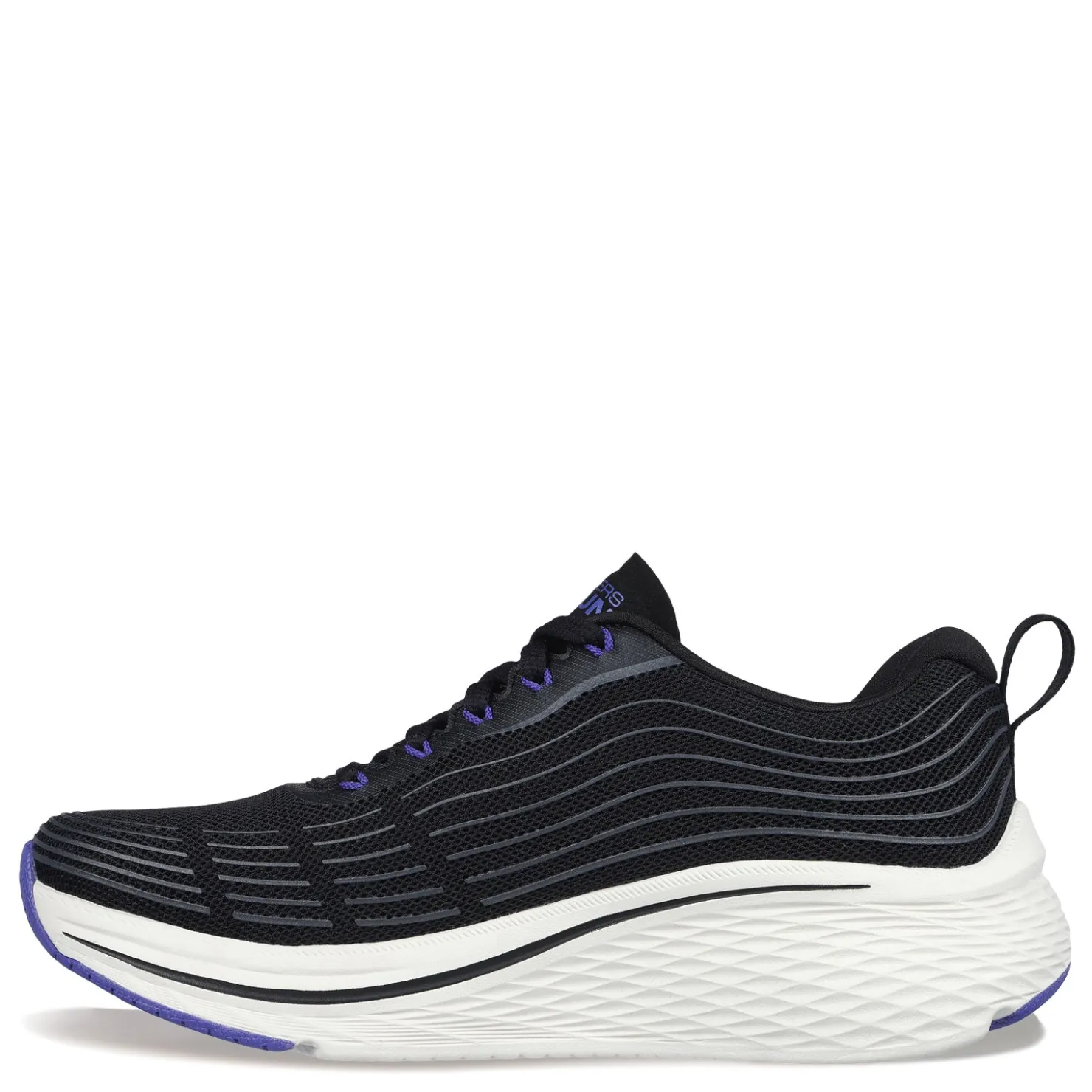 Running*Skechers Women's , GOrun Max Cushioning Elite 2.0 Sneaker Black Purple Flower