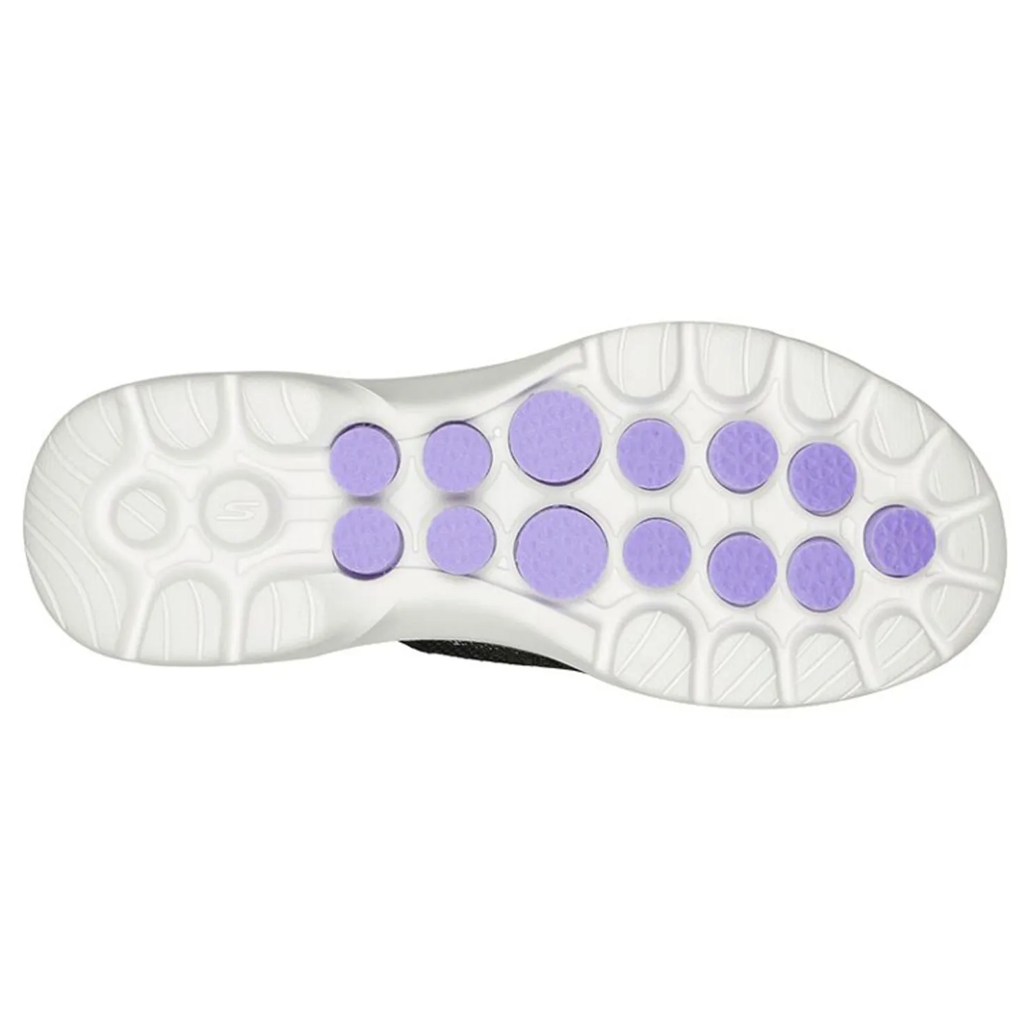 Walking*Skechers Women's , GOwalk 6 - Glimmering Slip-On Black/Lavender