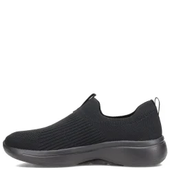 Walking*Skechers Women's , GOwalk Arch Fit - Iconic Slip-On - Wide Width Black/Black