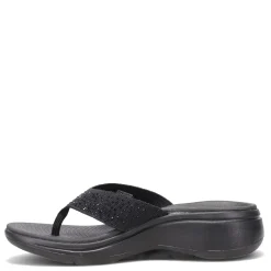 Wedges*Skechers Women's , GOwalk Arch Fit - Dazzle Sandal Black