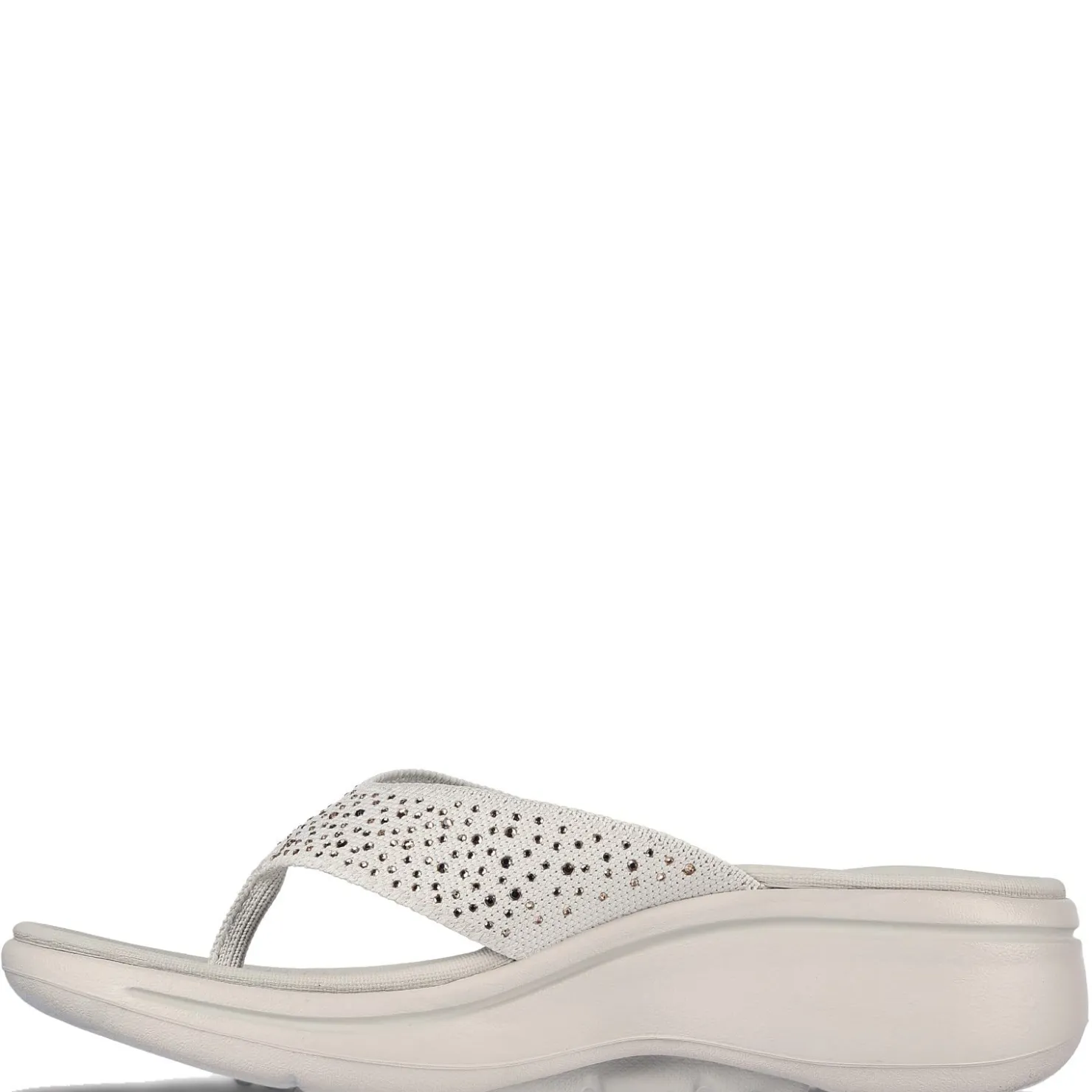 Flip Flops*Skechers Women's , GOwalk Arch Fit - Dazzle Sandal Beige