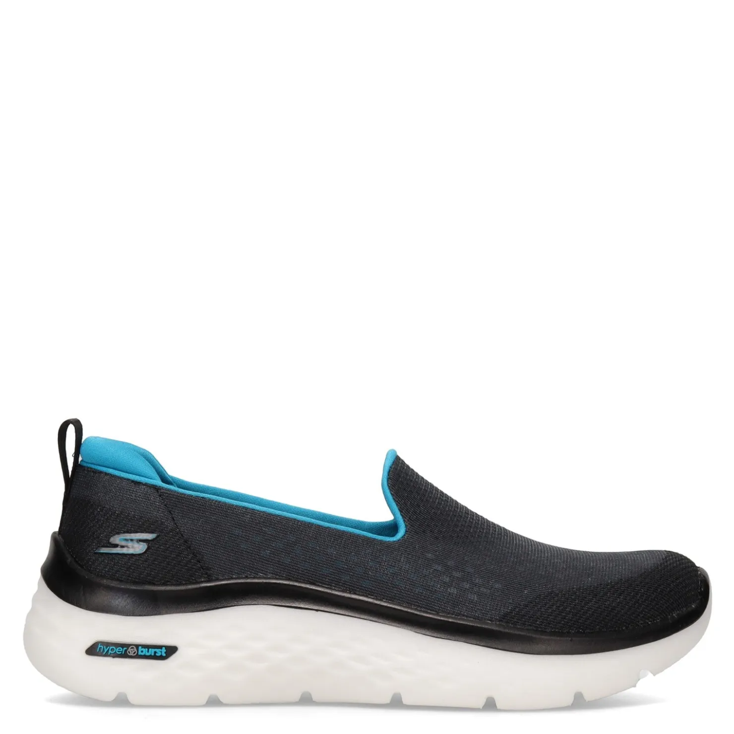 Walking*Skechers Women's , GOwalk Hyper Burst - Lunar Mars Slip-On Black Turq