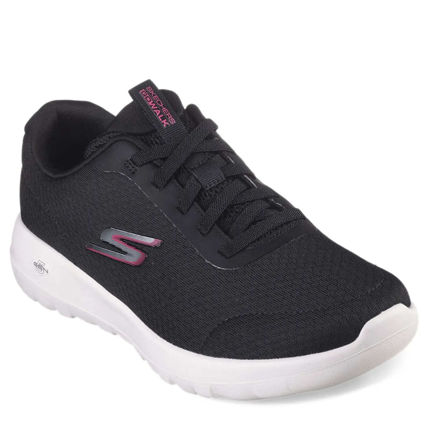 Walking*Skechers Women's , GOwalk Joy - Ecstatic Walking Shoe - Wide Width Black/White
