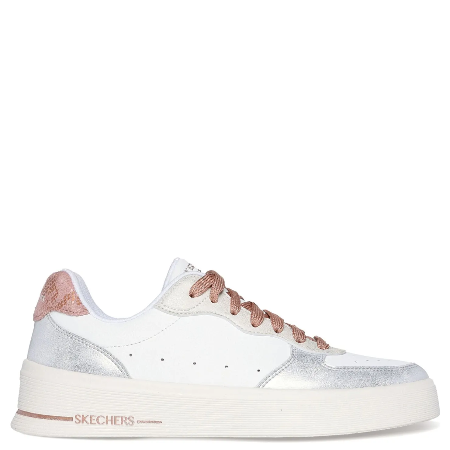 Fashion & Street*Skechers Women's , Hiland - Soft Metals Sneaker White Multi