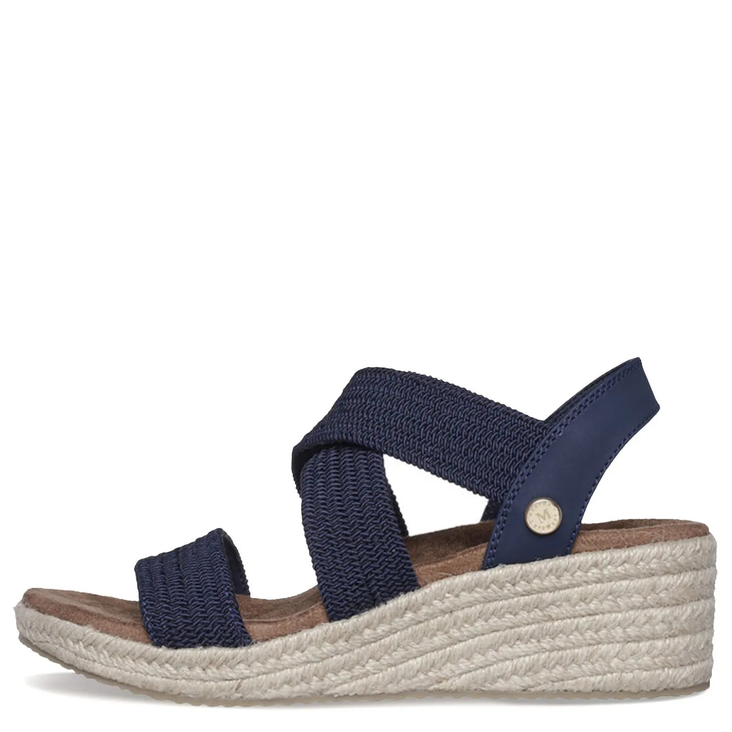 Footbed Sandals*Skechers Women's , Martha Stewart: Arch Fit Beverlee - Brentwood Sandal Navy