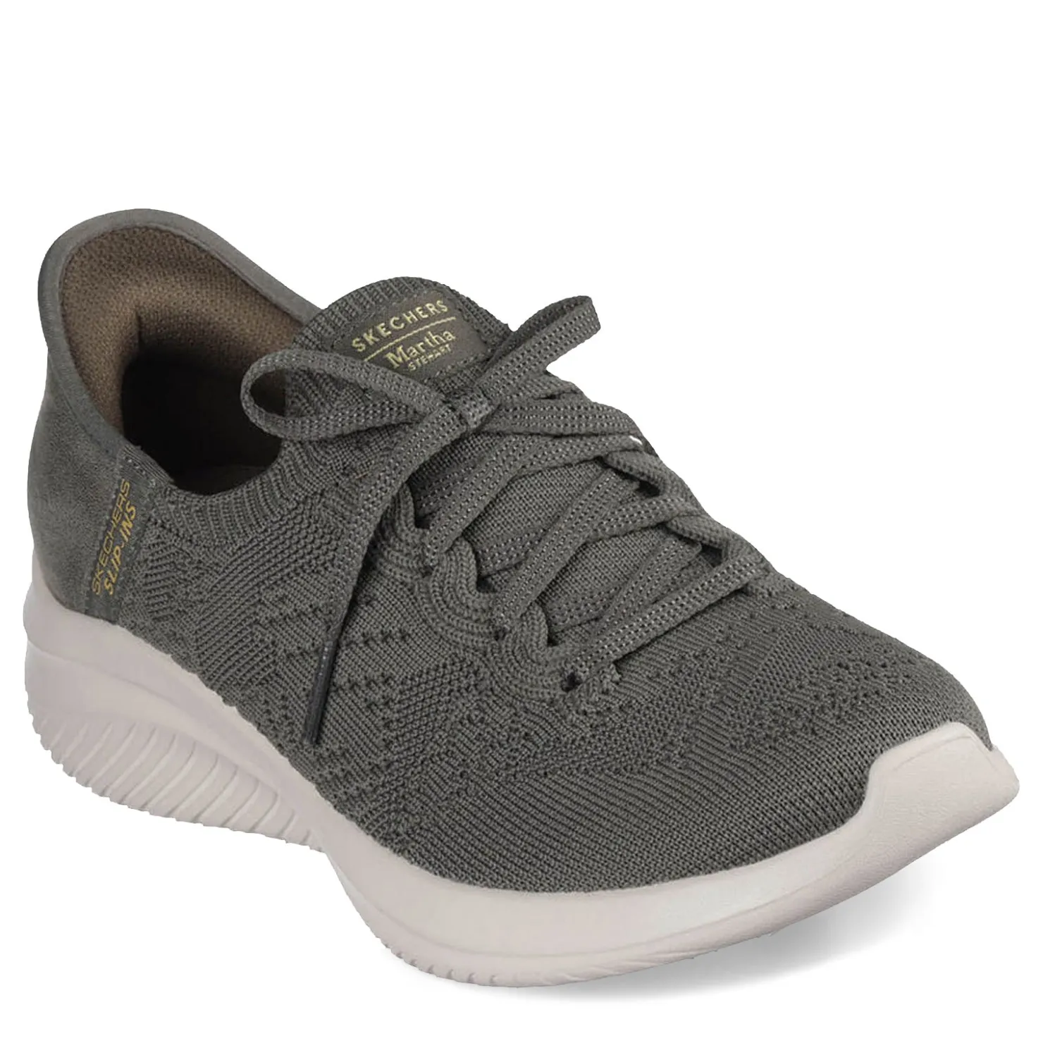 Fashion & Street*Skechers Women's , Martha Stewart - Slip-ins: Ultra Flex 3.0 Back On Track Sneaker Olive