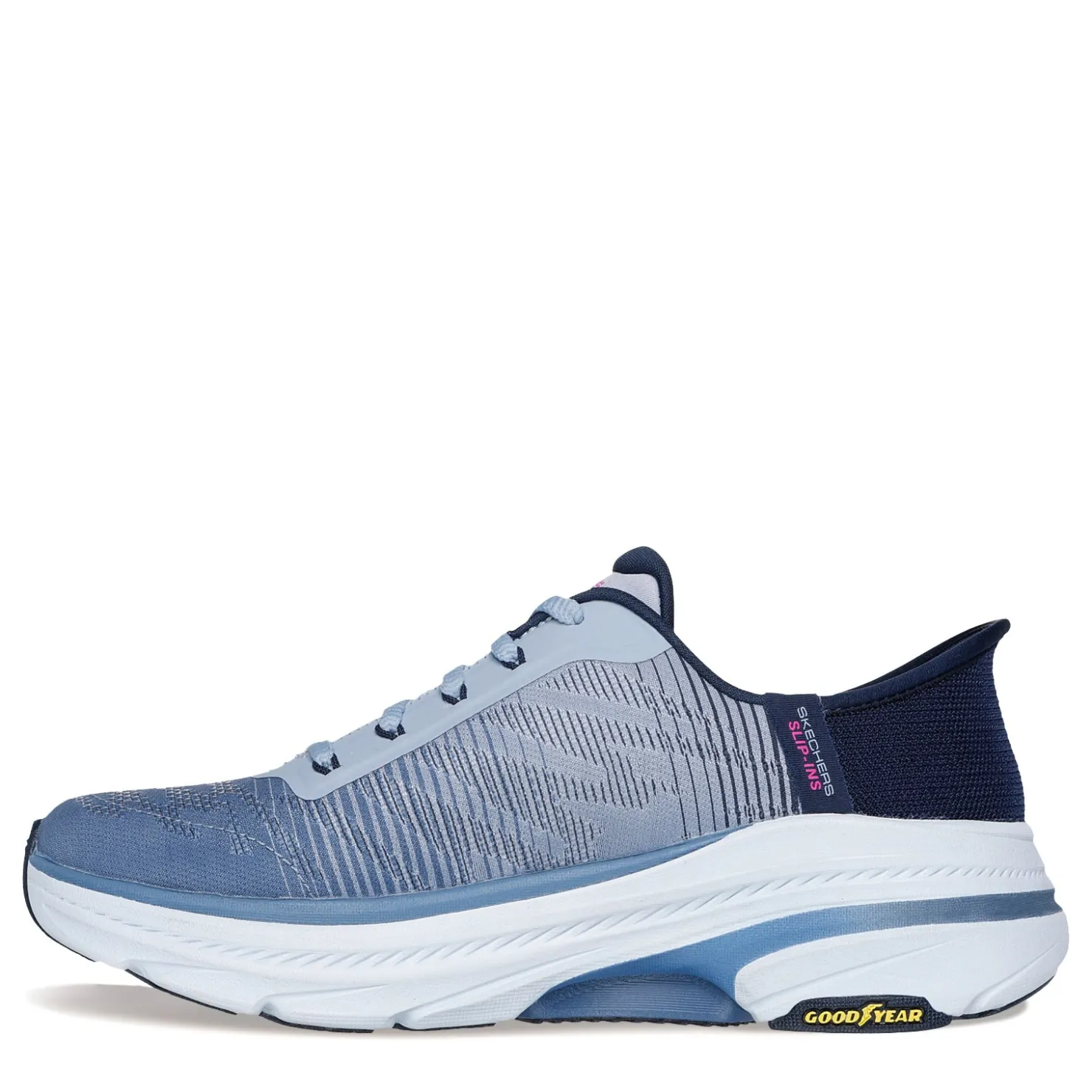Walking*Skechers Women's , Max Cushioning Arch Fit 2.0 Adelphi Slip-Ins Sneaker Navy/Pink