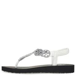 Women's , Meditation - Sparkly Fleur Sandal|Skechers Discount