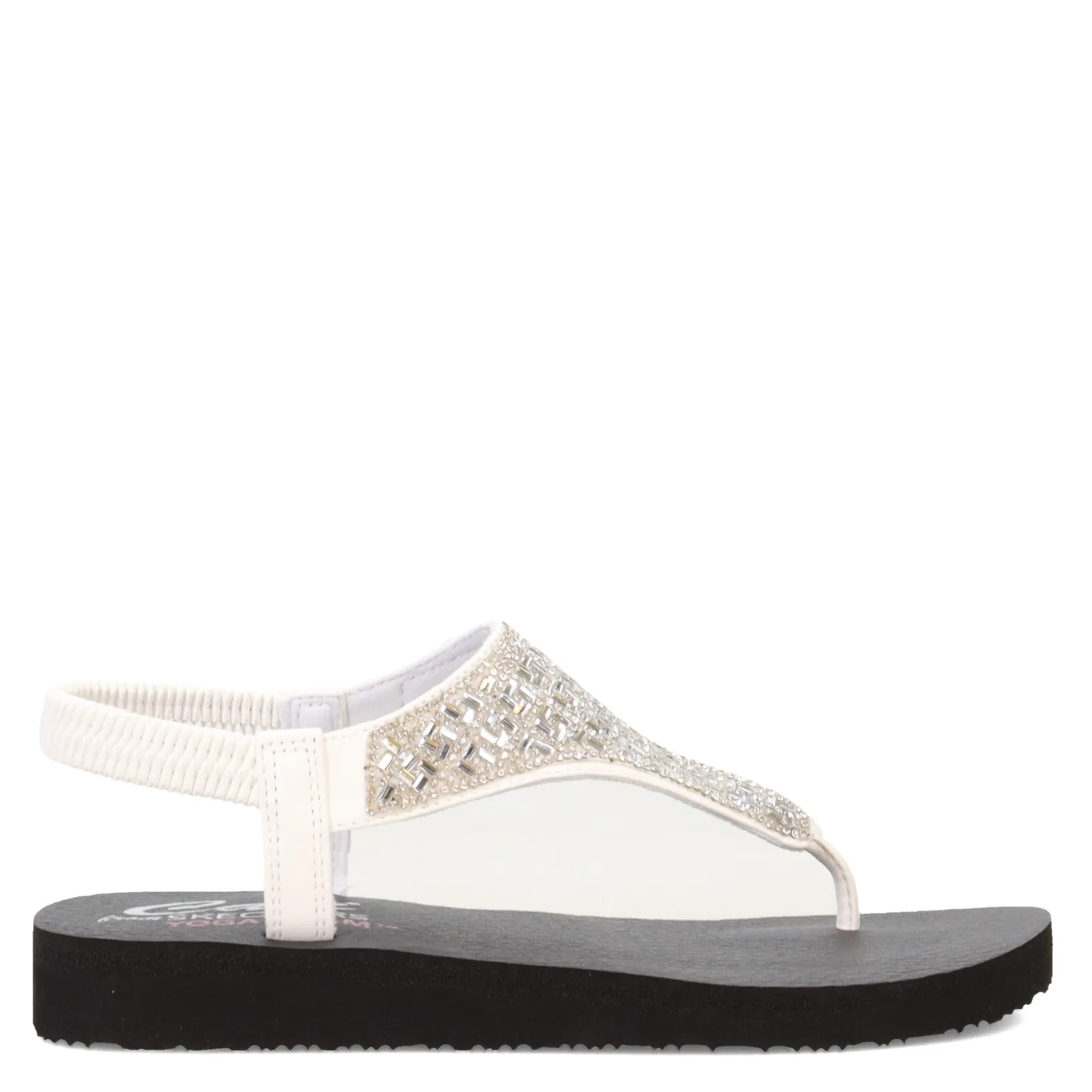 Flip Flops*Skechers Women's , Meditation - Sweet Rock Sandal White