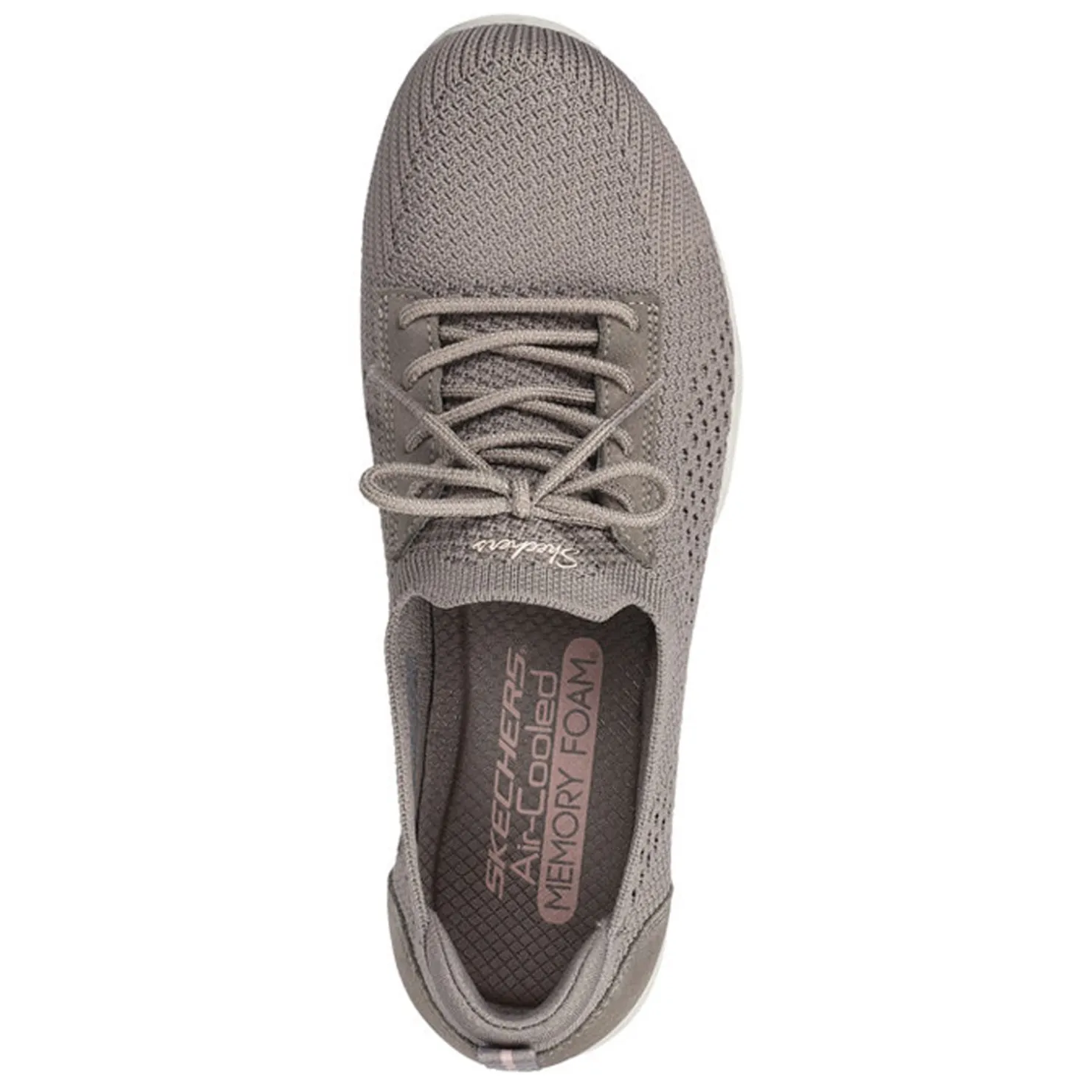 Walking*Skechers Women's , Newbury St - Casually Sneaker Dark Taupe