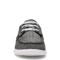 Walking*Skechers Women's Performance, GOwalk Lite - Isla Boat Shoe Black White