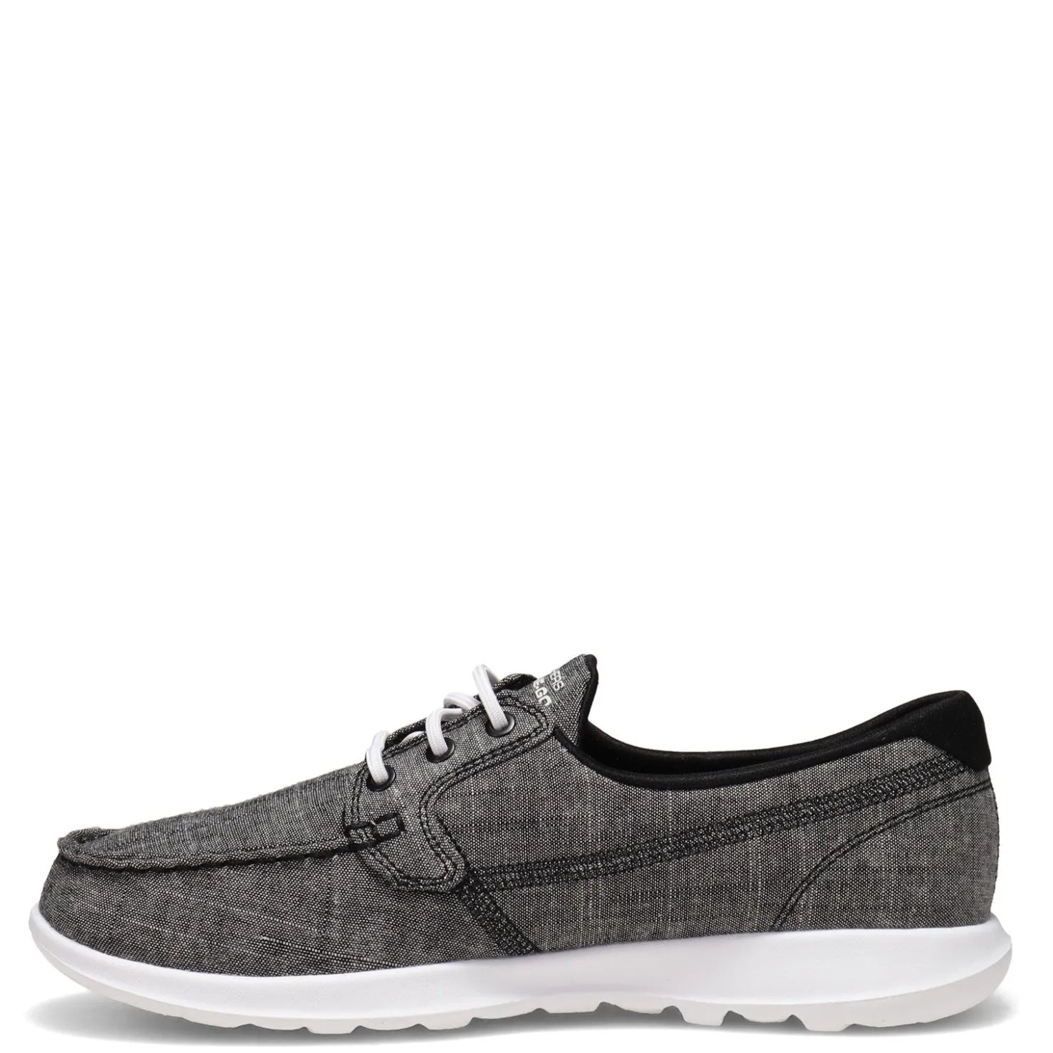 Walking*Skechers Women's Performance, GOwalk Lite - Isla Boat Shoe Black White