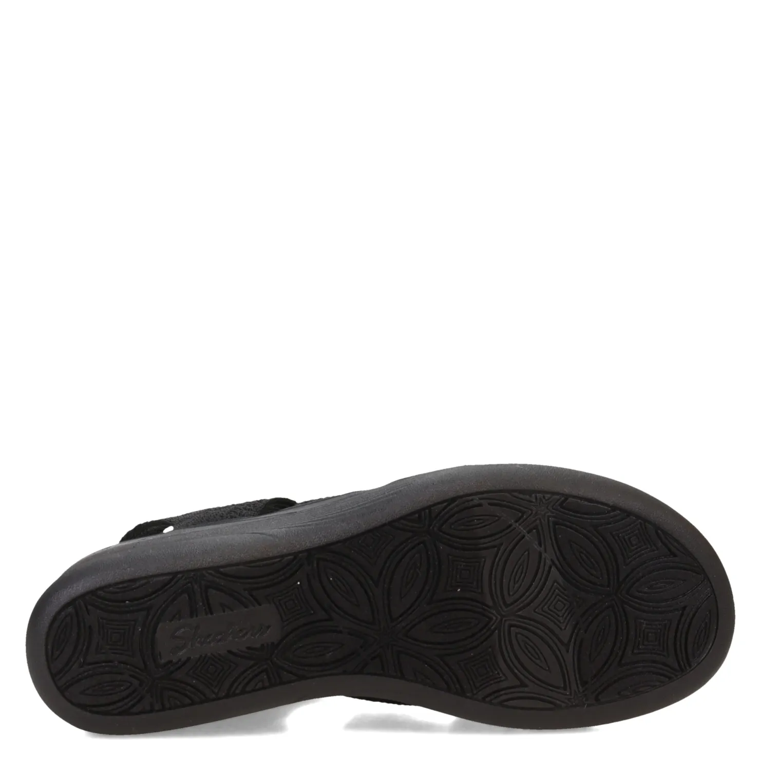 Wedges*Skechers Women's , Pier Lite - Crochet Sandal Black/Black