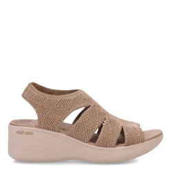 Wedges*Skechers Women's , Pier Lite - Crochet Sandal Mocha
