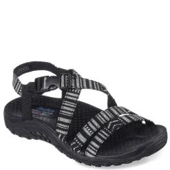 Outdoor & Hiking*Skechers Women's , Reggae - Trail On By Sandal Black/White