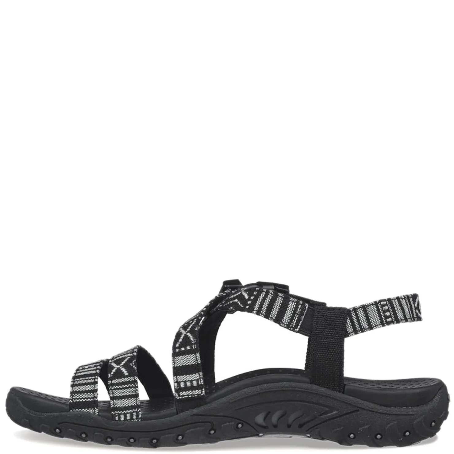 Outdoor & Hiking*Skechers Women's , Reggae - Trail On By Sandal Black/White
