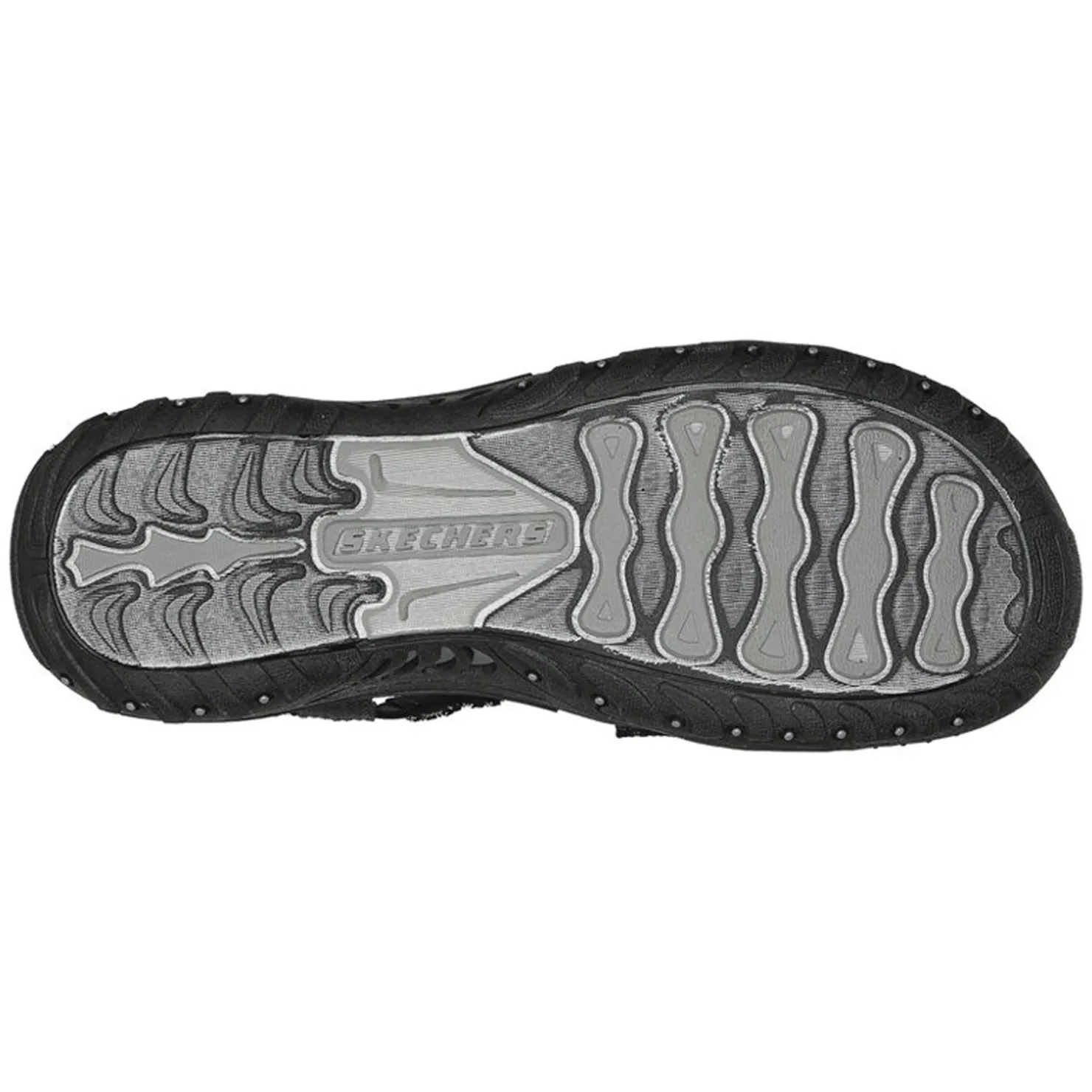 Outdoor & Hiking*Skechers Women's , Reggae - Trail On By Sandal Black/White