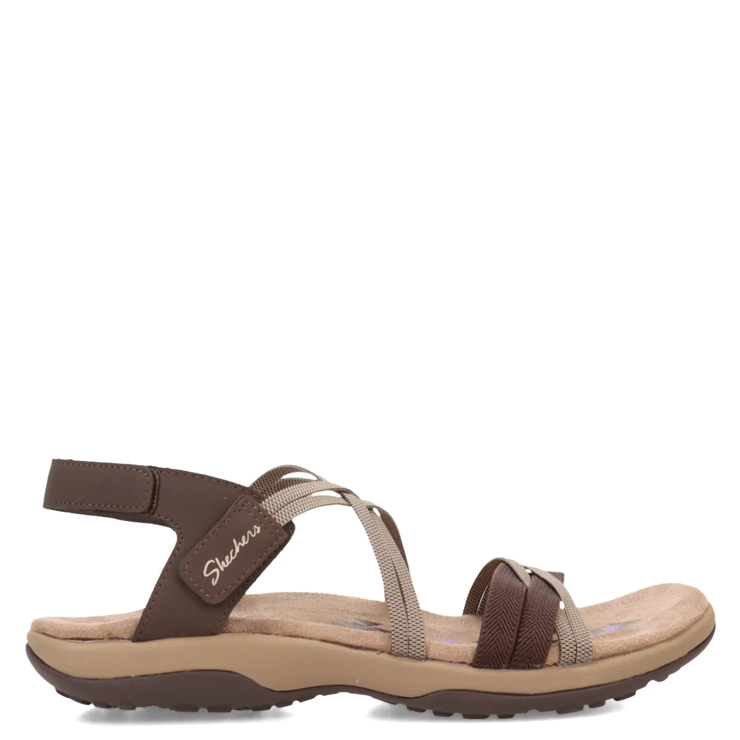 Outdoor & Hiking*Skechers Women's , Reggae Slim - Takes Two Sandal Chocolate