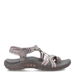 Outdoor & Hiking*Skechers Women's , Reggae Strappy Sling Sandal Gray