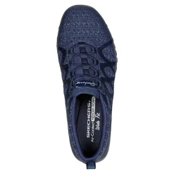 Walking*Skechers Women's , Relaxed Fit: Breathe-Easy - Infi-Knity Sneaker Navy