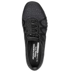 Walking*Skechers Women's , Relaxed Fit: Breathe-Easy - Infi-Knity Sneaker - Wide Width Black