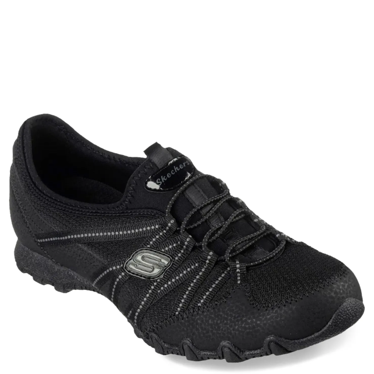 Fashion & Street*Skechers Women's , Relaxed Fit: Bikers Lite - Relive Sneaker - Wide Width Black