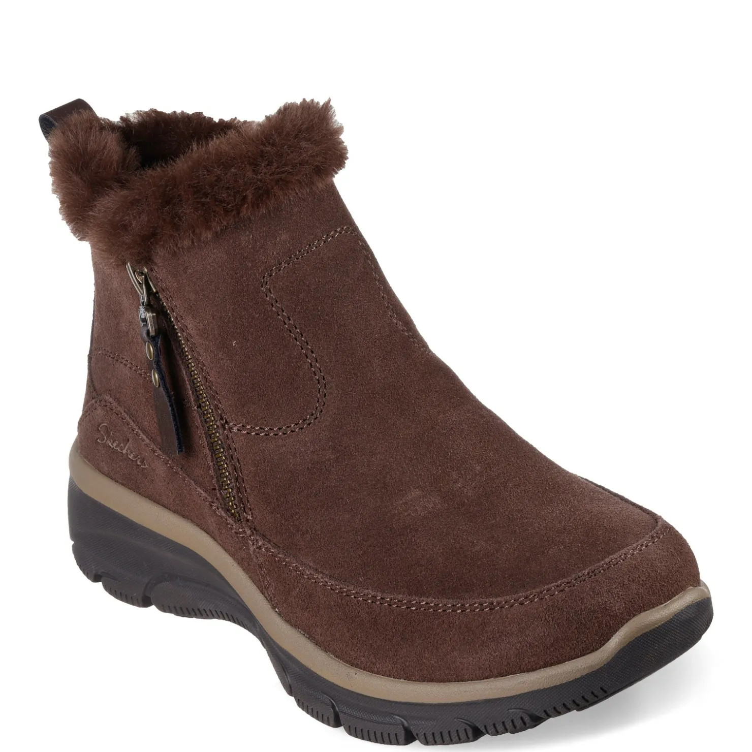 Women's , Relaxed Fit: Easy Going - Cool Zip Boot|Skechers Best