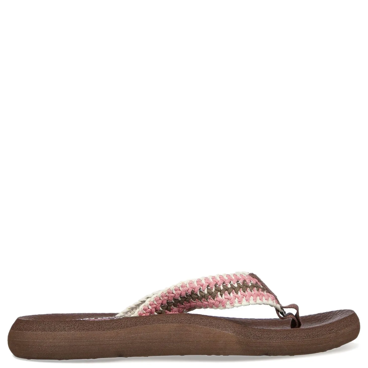 Flip Flops*Skechers Women's , Relaxed Fit: Asana - Bloom Crush Sandal Brown Multi