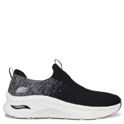 Walking*Skechers Women's , Relaxed Fit: Arch Fit D'Lux - Key Journey Sneaker Black