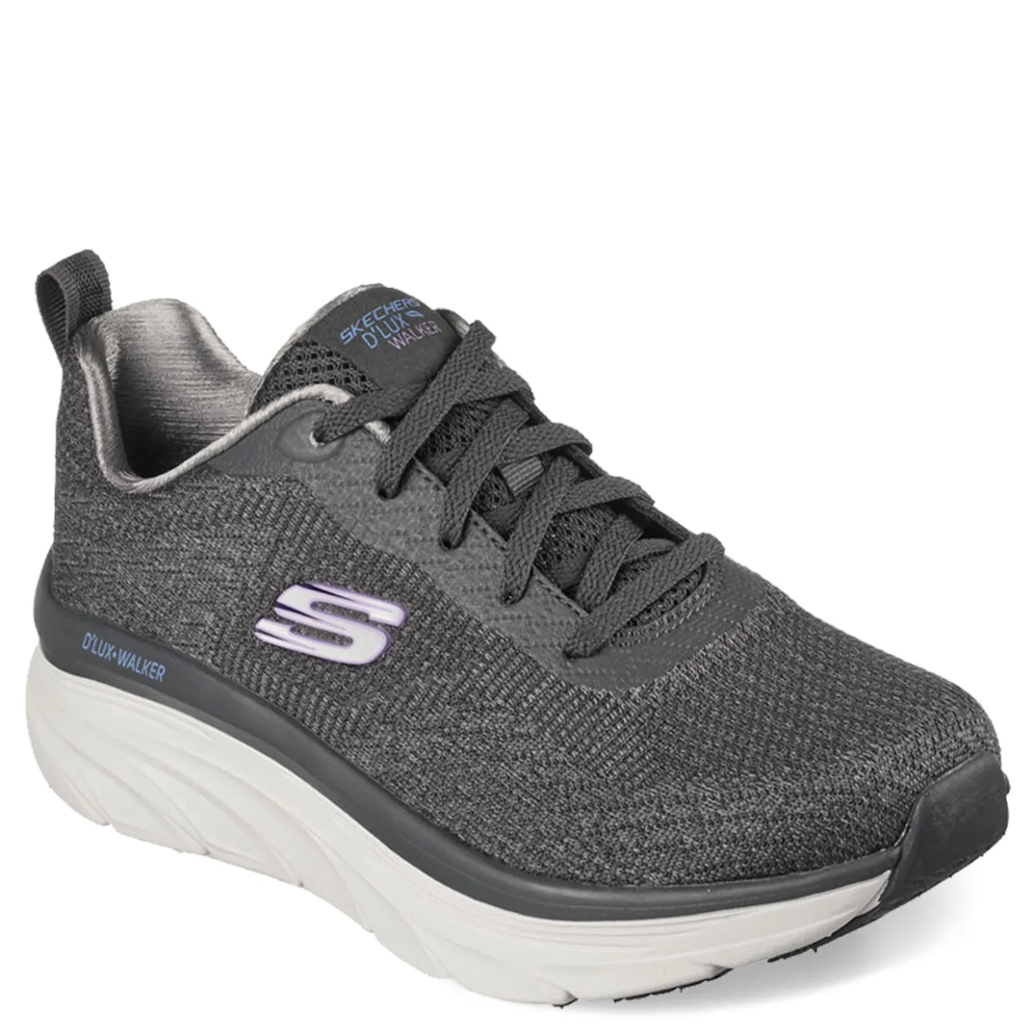 Walking*Skechers Women's , Relaxed Fit: D'Lux Walker - Daily Beauty Sneaker Charcoal