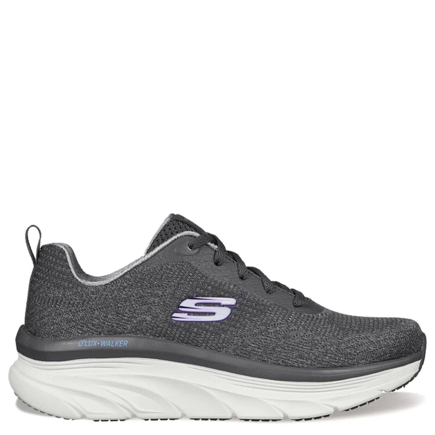 Walking*Skechers Women's , Relaxed Fit: D'Lux Walker - Daily Beauty Sneaker Charcoal