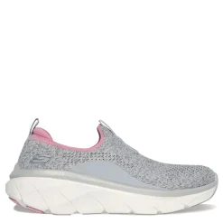 Walking*Skechers Women's , Relaxed Fit: D'Lux Walker 2.0 - Bold State Sneaker Grey Pink