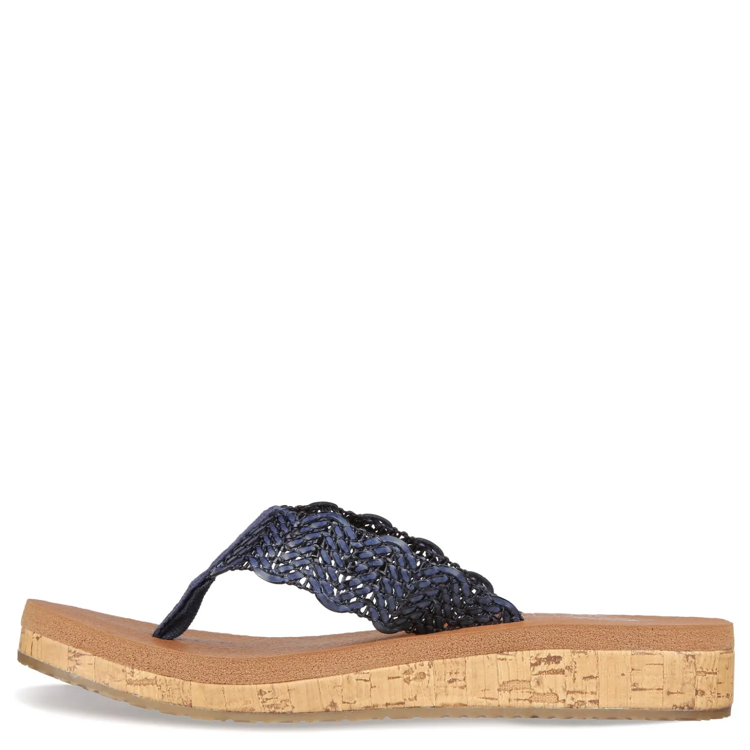 Flip Flops*Skechers Women's , Sandcomber Sandal Navy