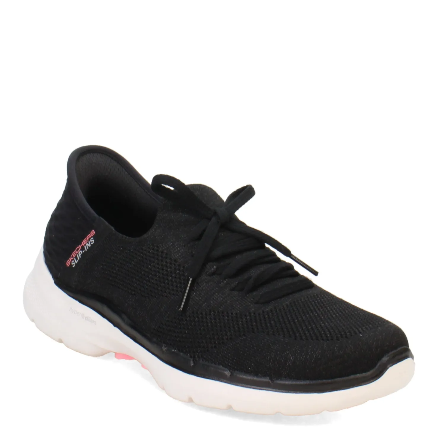 Walking*Skechers Women's , Slip-ins: GO WALK 6 - Lovely Day Sneaker Black Hot Pink