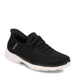 Walking*Skechers Women's , Slip-ins: GO WALK 6 - Lovely Day Sneaker Black / White