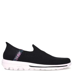Walking*Skechers Women's , Slip-ins: GO WALK Travel - Tahiti Sunset Sneaker Black