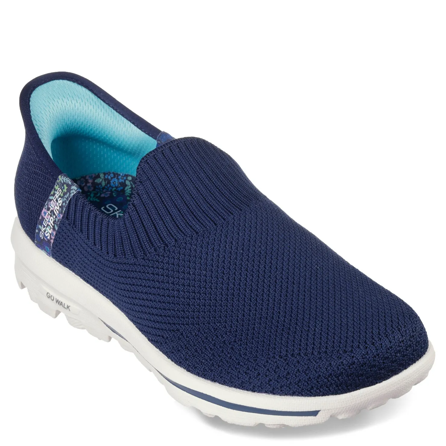 Walking*Skechers Women's , Slip-ins: GO WALK Travel - Tahiti Sunset Sneaker Navy