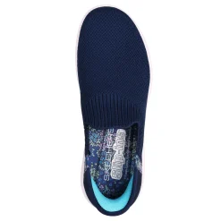 Walking*Skechers Women's , Slip-ins: GO WALK Travel - Tahiti Sunset Sneaker Navy