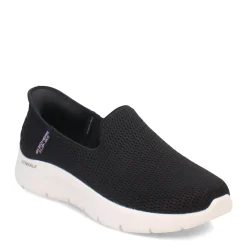 Walking*Skechers Women's , Slip-ins: GO WALK FLEX - Relish Sneaker - Wide Width Black White
