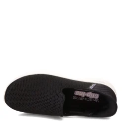 Walking*Skechers Women's , Slip-ins: GO WALK FLEX - Relish Sneaker - Wide Width Black White