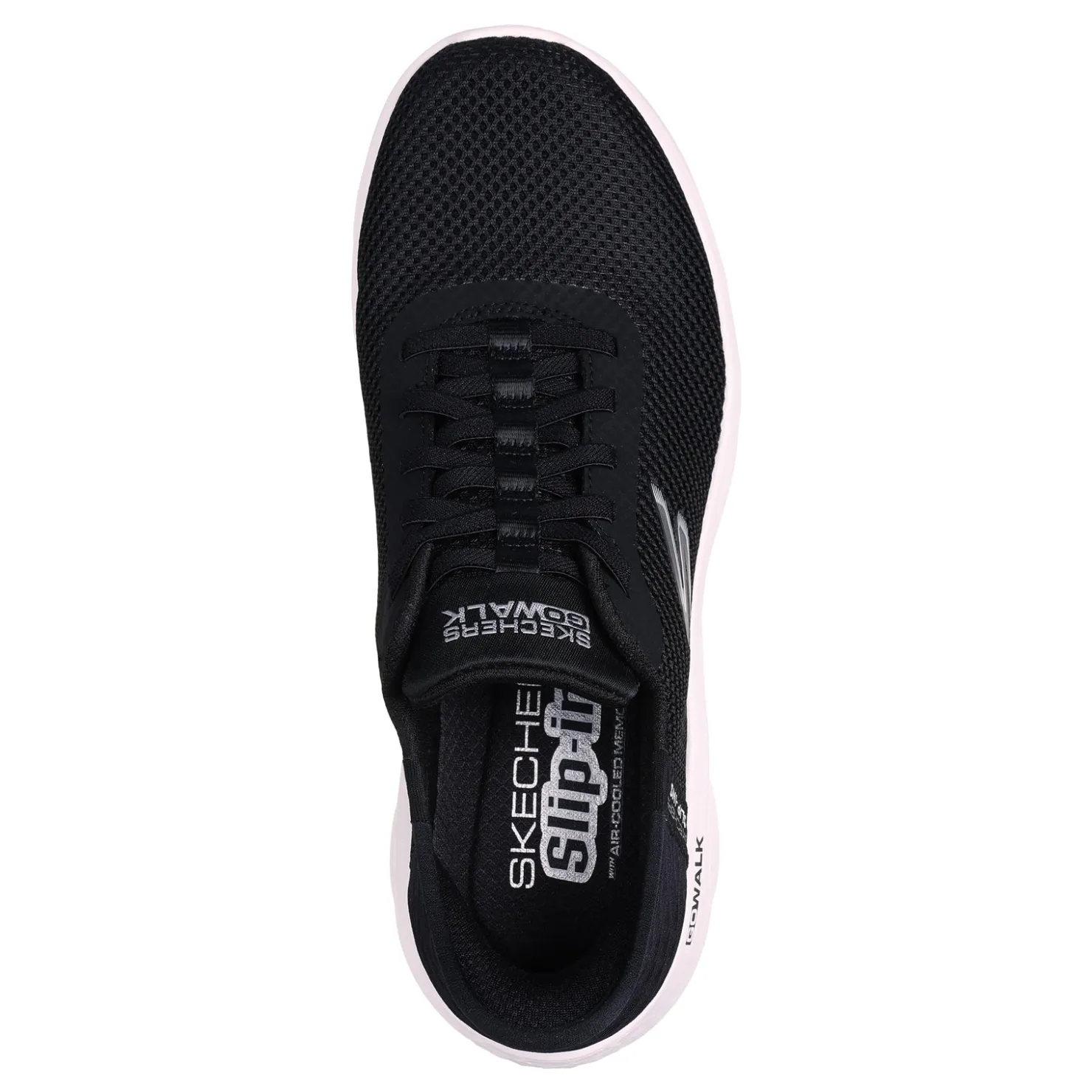 Walking*Skechers Women's , Slip-ins: GO WALK Flex - Grand Entrance Sneaker Black White
