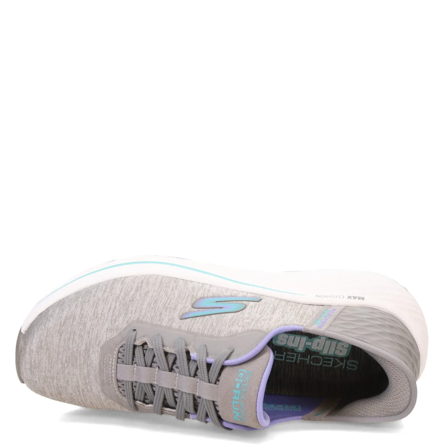 Running*Skechers Women's , Slip-ins: Max Cushioning Elite - Prevail Sneaker Gray/Blue