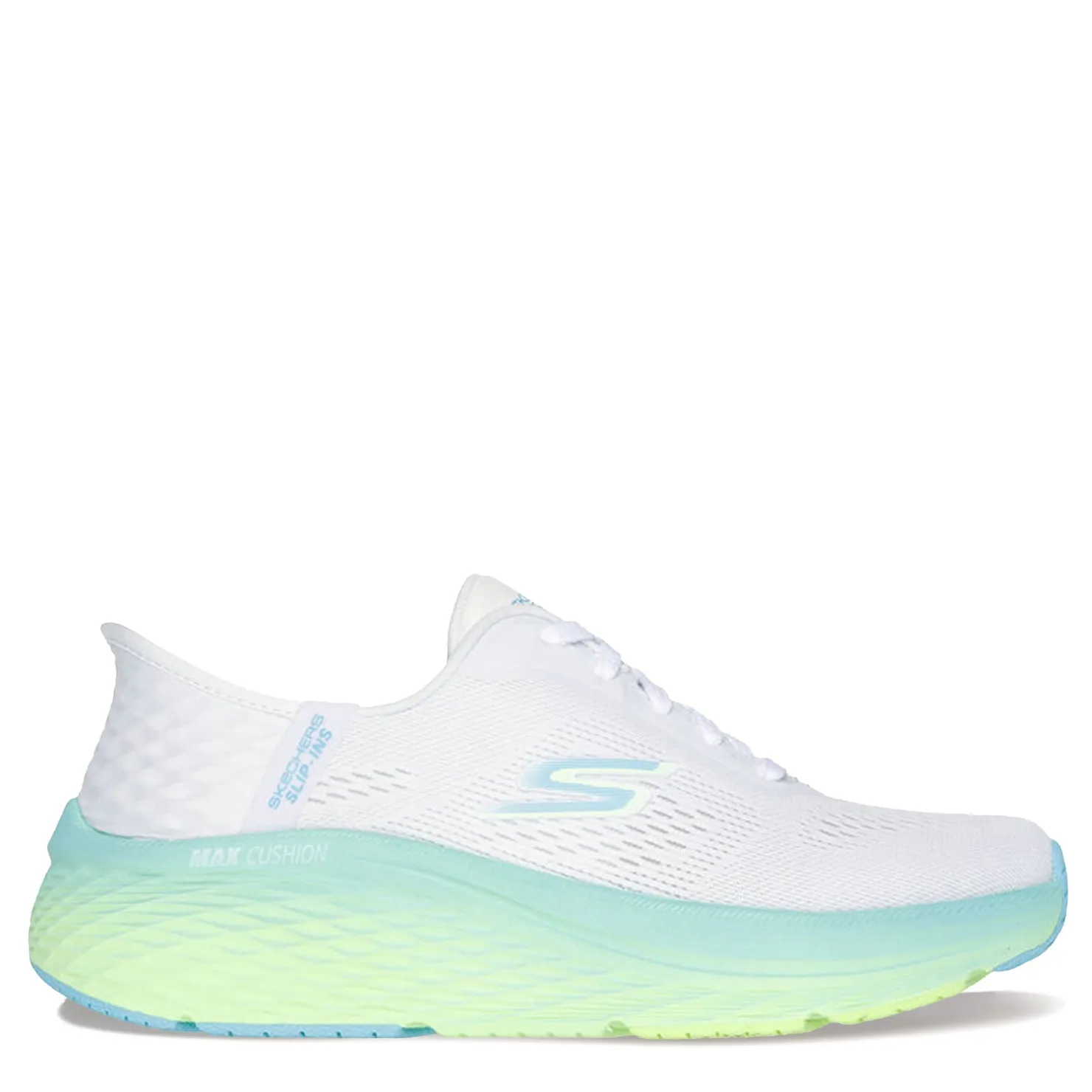 Running*Skechers Women's , Slip-ins: Max Cushioning Elite 2.0 Sneaker White/Blue