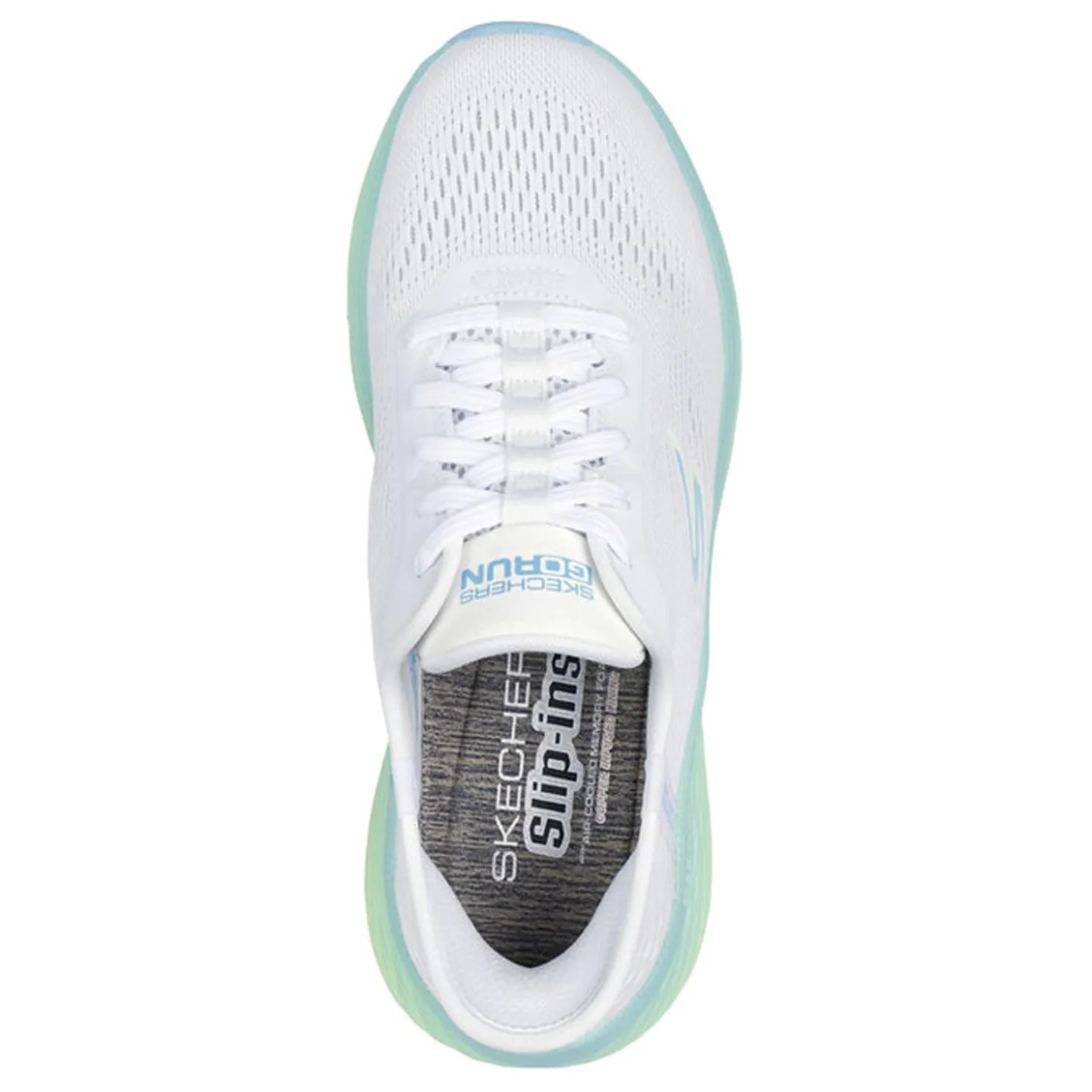 Running*Skechers Women's , Slip-ins: Max Cushioning Elite 2.0 Sneaker White/Blue