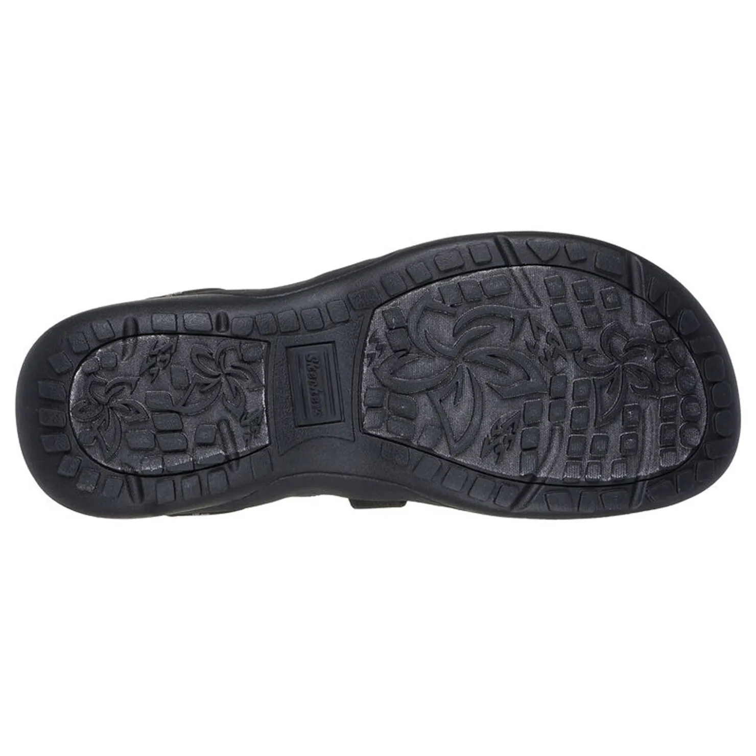 Outdoor & Hiking*Skechers Women's , Slip-ins: Reggae Slim - Stretch Flex Sandal Black/Black