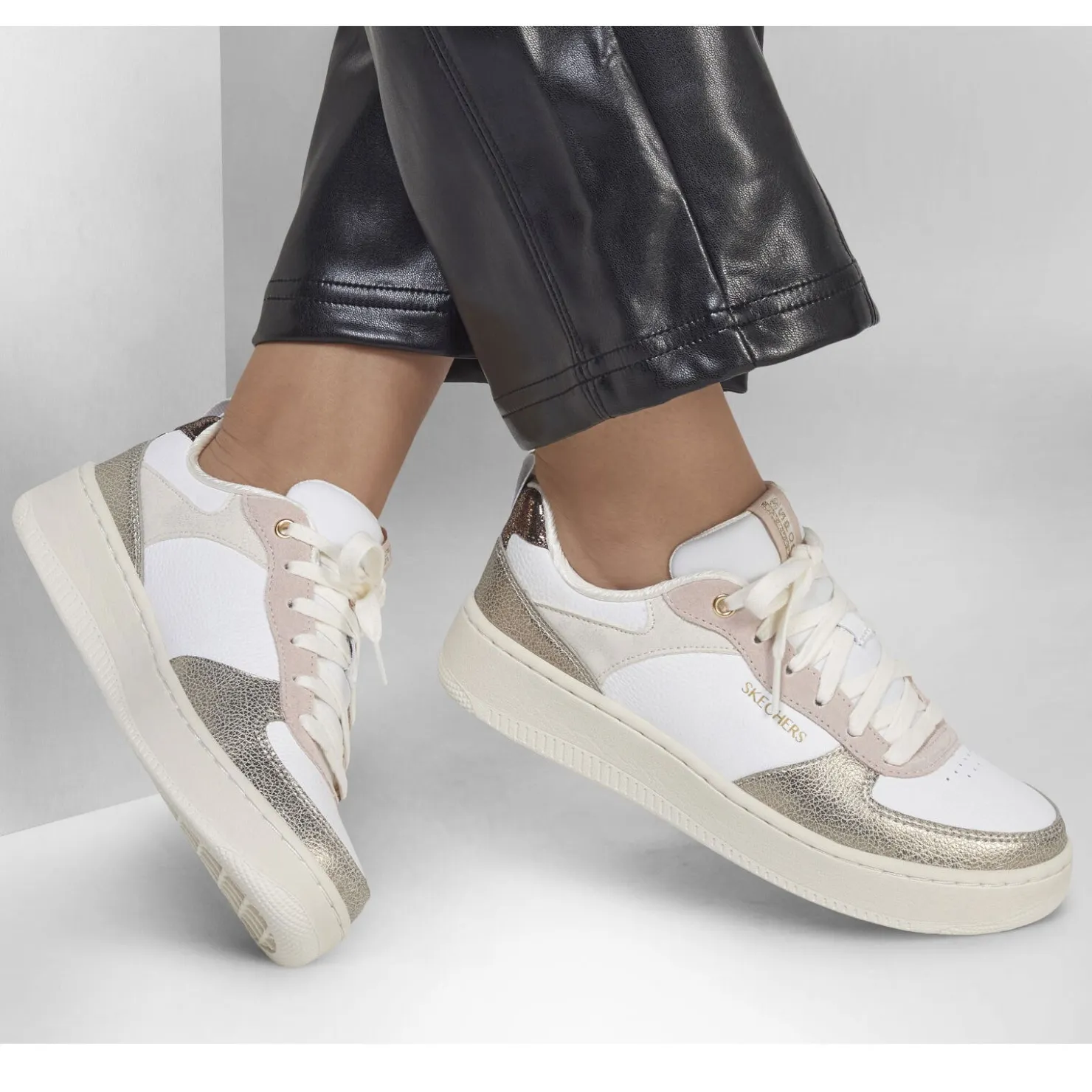 Women's , Sport Court 92-Sheer Shine Sneaker|Skechers Best